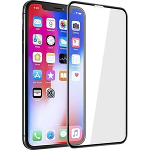 Jopus Apple iPhone XS Max 5D Nano Tam Kaplayan Ekran Koruyucu + Şeffaf Silikon Kılıf