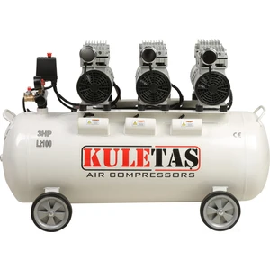 Süper Sessiz Yağsız Kompresör 100 Litre 3 Hp