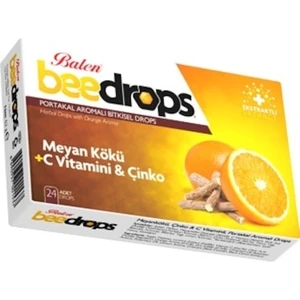 Bitkisel Drops Boğaz Pastili 24 Drops Meyan Kökü+C Vitamini Ve Çinko