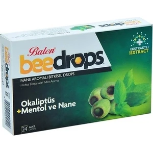 Bitkisel Drops Boğaz Pastili 24 Drops Okaliptüs+Mentol Ve Nane