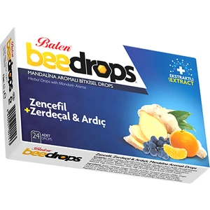 Bitkisel Drops Boğaz Pastili 24 Drops Zencefil+Zerdeçal Ve Ardıç