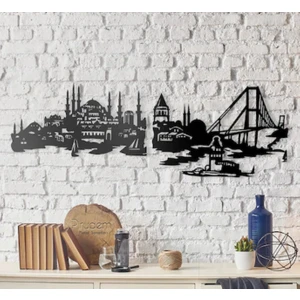 Şehr-i Istanbul XL Metal Duvar Süsü