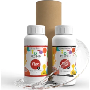 Flex 1000 Gr A+B Esnek Şeffaf Epoksi Döküm Reçinesi (Esnek Hacim)