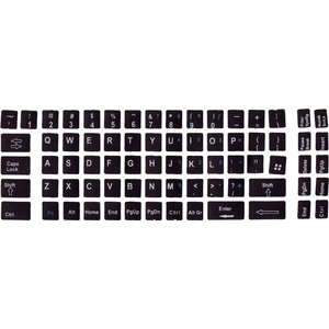 İngilizce Klavye Sticker Siyah Renk Notebook Ve Pc Uyumlu