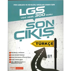 Kırmızı Beyaz Yayınlar LGS 8.Sınıf  Son Çıkış Türkçe Soru Bankası