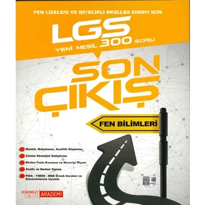 Kırmızı Beyaz Yayınlar LGS 8.Sınıf  Son Çıkış Fen Bilimleri Soru Bankası