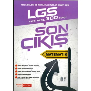 Kırmızı Beyaz Yayınlar LGS 8.Sınıf  Son Çıkış Matematik Soru Bankası