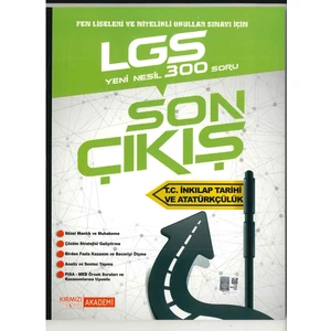 Kırmızı Beyaz Yayınlar LGS 8.Sınıf  Son Çıkış İnkılap Tarihi Soru Bankası