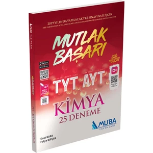 Muba Yayınları Mutlak Başarı TYT - AYT Kimya 25 Deneme