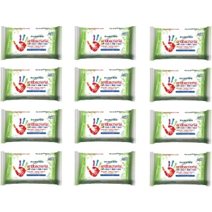 Fresh'n Soft Antibakteriyel Islak Havlu Cep Mendil 12'li Avantaj Paketi - 180 Yaprak