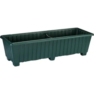 Klasik Tabaklı Ayaklı Balkon Saksı S230 26 lt Yeşil