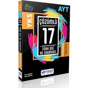 Yanıt Yayınları  AYT Çözümlü 17 Türk Dili Ve Edebiyat Brnş Dn