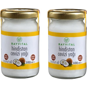 2 X 100 ml Soğuk Sıkım Hindistan Cevizi Yağı 200 ml