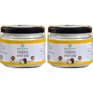 2 X 250 ml Soğuk Sıkım Hindistan Cevizi Yağı 500 ml