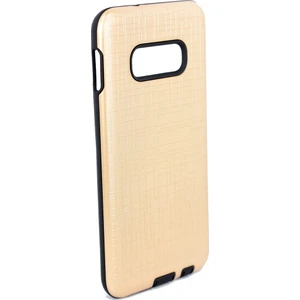 Case 4U Samsung Galaxy S10e Kılıf Tam Koruyan Sert Silikon Arka Kapak - Çizgili YouYou Altın