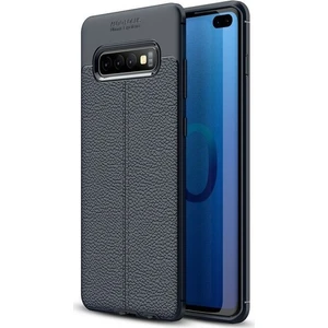 Case 4U S10 Uyumlu Kılıf Rugan Armor Deri Görünümlü Yüksek Kalite Silikon Niss Lacivert