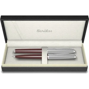 78 Dolma Kalem + Tükenmez Kalem Set Bordo