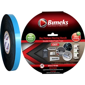Çift Taraflı Köpük Montaj Bandı - 25 Mt X 19 Mm