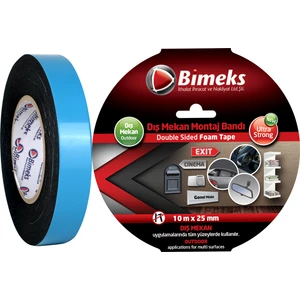 Çift Taraflı Köpük Montaj Bandı - 10 Mt X 25 Mm