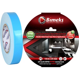 Çift Taraflı Extra Güçlü Köpük - Ayna Montaj Bandı - 10 Mt X 25 Mm