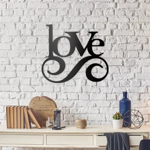 Love Metal Duvar Süsü