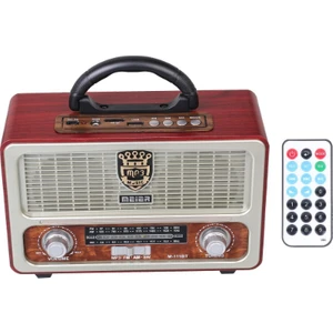 M-111Bt-Şarjlı Nostaljik Usb/Sd/Mp3 Bluetooth Fm Radyo