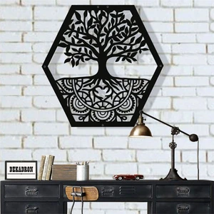 Yaşam Ağacı Metal Tablo