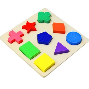 Ahşap Bul-Tak Kavram Geometri Şekil Seti A