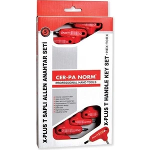 Cer-pa X-Plus T Saplı Alyan Anahtar Takımı 5 Pcs.