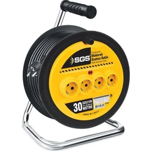 SGS Makaralı Elektrik Uzatma Kablosu 3x2.5 30mt