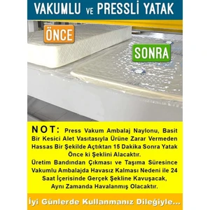 Pooly Bamboo Kumaş  Yaylı Yatak Lüx Soft  Yaylı Yatak 50x90 Cm
