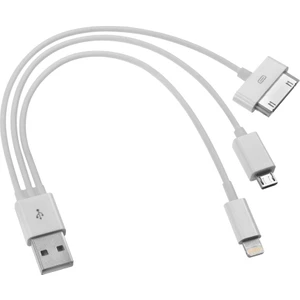Apple iPhone Uyumlu 30 Pin / 8 Pin / Micro USB 20 Cm Şarj Kablosu CDG-CNV73