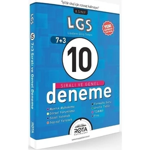 Rota 8. Sınıf Lgs 10 Sıralı Ve Genel Deneme Yeni