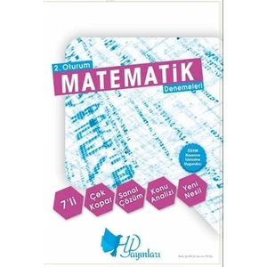 HYD Yayınları Ayt Matematik 7 Li Deneme2. Oturum