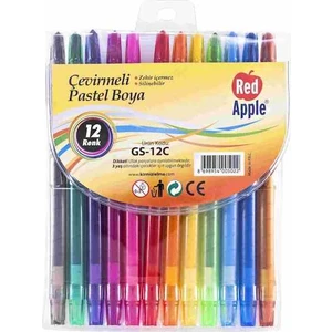 Red Apple  Pastel Boya Çevirmeli 12 Li Gs-12C