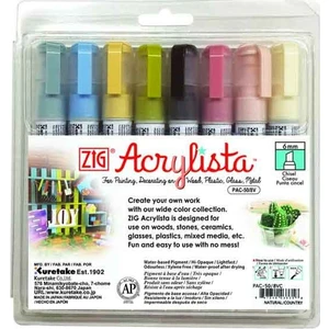 Acrylista Markör Kesik Uç Pac-50/8Vc 8Li Set