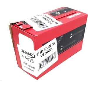 Sunta Vidası 3.5X18 Çinko 1000 adet