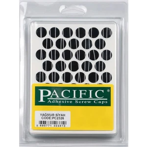 Yapışkanlı Vida Tapası 14Mm Parlak Yagmur Siyah