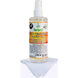 Terlans Profesyonel Retro Plak (Pikap & Gramofon) Temizleme Seti - Solüsyon 250 Ml & Hassas Yüzey Temizleme Bezi