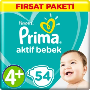 Aktif Bebek Maxi Plus 4+ Beden (2X54) 108'Li Bebek Bezi
