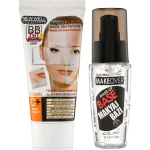 New Well BB Krem Light 50 ml Açık Ton +  Make Over Makyaj Bazı 50 ml