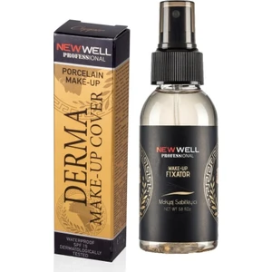 New Well Derma Yoğun Kapatıcı Fondöten Copper + Makyaj Sabitleyici Fixator 100 ml