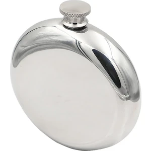 Güneş Çelik Parlak Gri 5 oz 150 ml Yuvarlak İçki Matarası py80-5