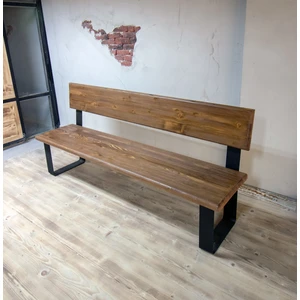 Masif Ağaç Arkalıklı Bank 30x100cm