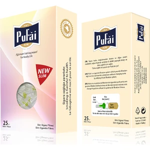 Slim Sigara Filtresi Tar Katran Süzer Ağızlık 5Mm 6Mm Uyumlu 25 Adet 1 Kutu Rose