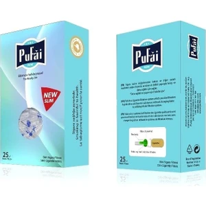 Süper Slim Sigara Filtresi Tar Süzen Ağızlık 5Mm 6Mm Uyumlu 25 Adet 1 Kutu Turkuaz
