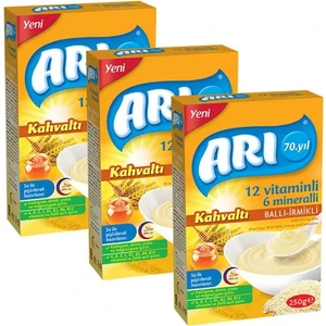 Arı Mama Sütlü Ballı İrmikli Kahvaltı Pirinç Unu 250 gr x 3 Adet