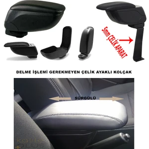 KalitePLUS Opel Corsa D 2008 Model Kol Dayama Siyah Kolçak Delme Yok