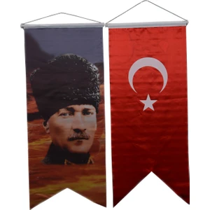 Kırlangıç Türk Bayrağı Ve Atatürk Resmi