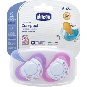 Physio Compact Kauçuk Emzik Kız 6-12 Ay 2Li